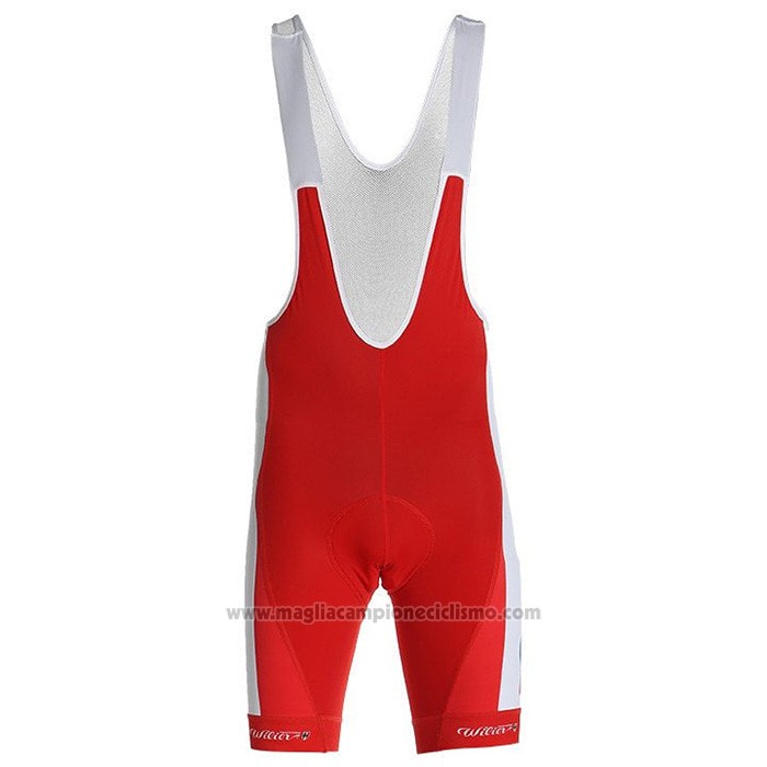 2021 Abbigliamento Ciclismo Direct Energie Bianco Rosso Giallo Blu Manica Corta e Salopette